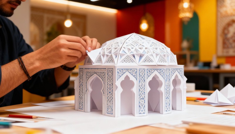 ورشة الطيّ: المقرنصات