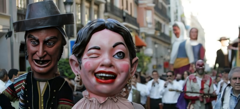 Spanish Cabezudos Parade