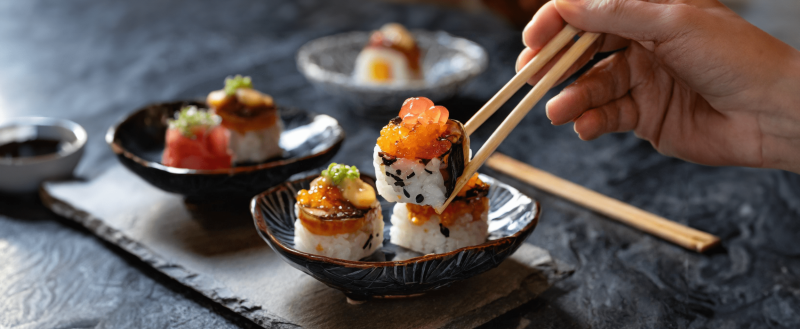 تجرية الطهي: سوشي